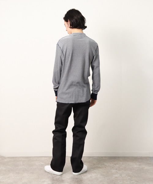 Healthknit（ヘルスニット）の「【 Healthknit / ヘルスニット 】 # ベーシックワッフルモックネック長袖Tシャツ 603L SIP（Tシャツ/カットソー・メンズ・グレー系その他/ブルー系その他/オフホワイト/レッド系その他/ヘザーグレー/ブラック系その他/ネイビー・MEDIUM/LARGE/X-LARGE）」の14枚目の写真