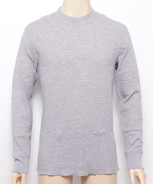 Healthknit（ヘルスニット）の「【 Healthknit / ヘルスニット 】 # ベーシックワッフルモックネック長袖Tシャツ 603L SIP（Tシャツ/カットソー・メンズ・グレー系その他/ブルー系その他/オフホワイト/レッド系その他/ヘザーグレー/ブラック系その他/ネイビー・MEDIUM/LARGE/X-LARGE）」の20枚目の写真