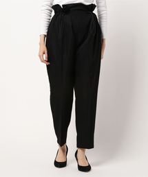 シャークスキンドロストワイドテーパードパンツ