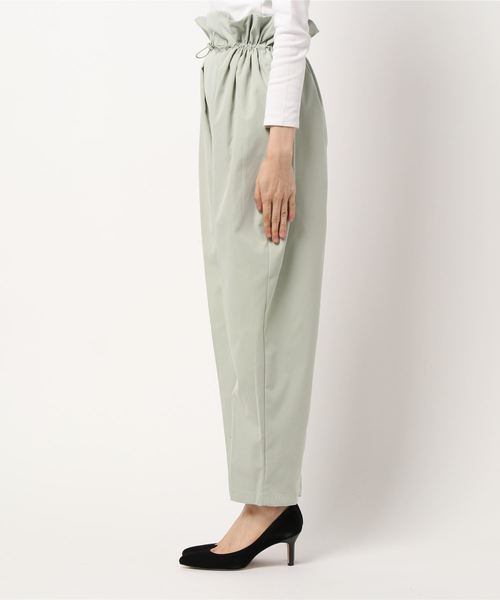 STYLEBLOCK（スタイルブロック）の「シャークスキンドロストワイドテーパードパンツ（その他パンツ・レディース・ブラック/ベージュ/ミント/モカ・M）」の6枚目の写真