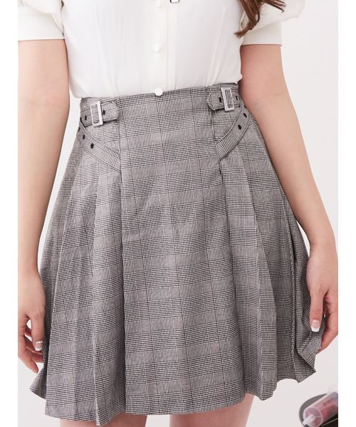 EATME（イートミー）の「ウェストダブルベルトプリーツスカート  