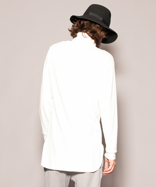 MONKEY TIME（モンキータイム）の「MT ∴ 40スムース ロング タートル/カットソー ◆（Tシャツ/カットソー・メンズ・ホワイト/ブラック・SMALL/MEDIUM/LARGE）」の5枚目の写真