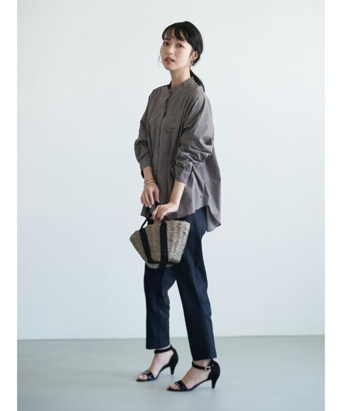 earth music&ecology（アースミュージックアンドエコロジー）の「【2020春夏】めちゃはきやす麻混テーパードパンツ ＊（その他パンツ・レディース・ベージュ/その他8/ネイビー/チェック・MEDIUM/LARGE）」の22枚目の写真