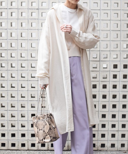 Marient（マリエント）の「リネンブレンドシャツワンピ（シャツワンピース・レディース・ベージュ/アイボリー・FREE）」の11枚目の写真