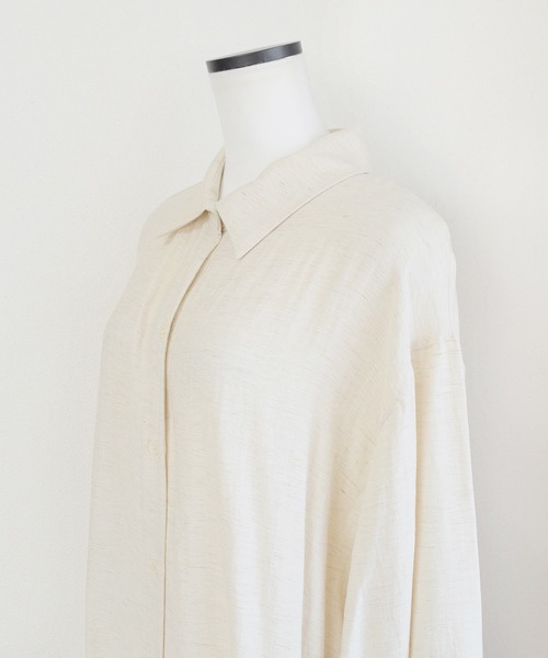 Marient（マリエント）の「リネンブレンドシャツワンピ（シャツワンピース・レディース・ベージュ/アイボリー・FREE）」の13枚目の写真