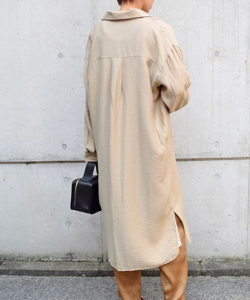 Marient（マリエント）の「リネンブレンドシャツワンピ（シャツワンピース・レディース・ベージュ/アイボリー・FREE）」の19枚目の写真