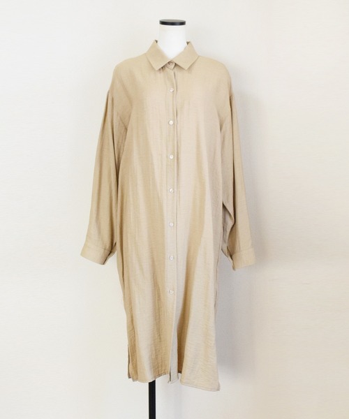 Marient（マリエント）の「リネンブレンドシャツワンピ（シャツワンピース・レディース・ベージュ/アイボリー・FREE）」の22枚目の写真