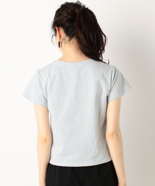 archives(アルシーヴ)の「ロゴ刺繍チビTee(Tシャツ/カットソー・レディース・オフホワイト/ブラック/ブルー・MEDIUM)」の19枚目の写真
