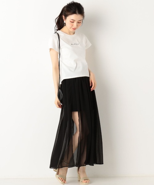 archives(アルシーヴ)の「ロゴ刺繍チビTee(Tシャツ/カットソー・レディース・オフホワイト/ブラック/ブルー・MEDIUM)」の18枚目の写真