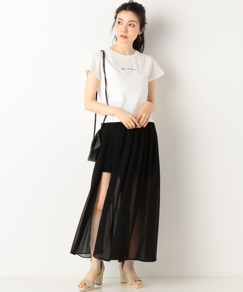 archives(アルシーヴ)の「ロゴ刺繍チビTee(Tシャツ/カットソー・レディース・オフホワイト/ブラック/ブルー・MEDIUM)」の17枚目の写真