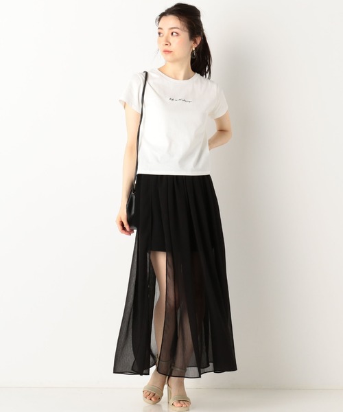 archives(アルシーヴ)の「ロゴ刺繍チビTee(Tシャツ/カットソー・レディース・オフホワイト/ブラック/ブルー・MEDIUM)」の16枚目の写真