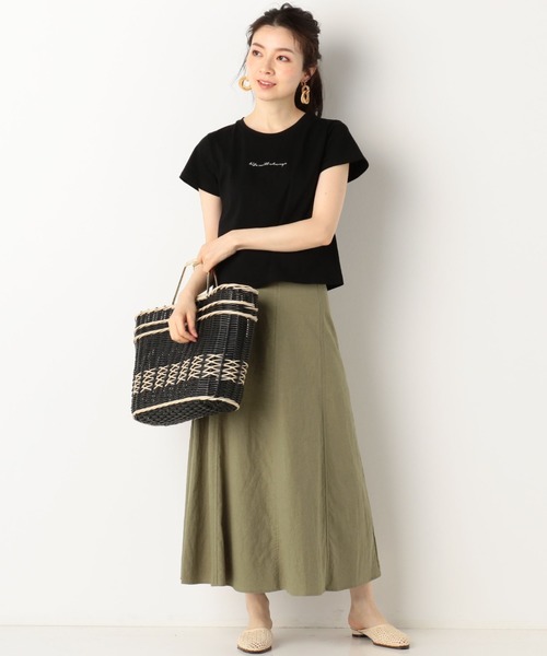archives(アルシーヴ)の「ロゴ刺繍チビTee(Tシャツ/カットソー・レディース・オフホワイト/ブラック/ブルー・MEDIUM)」の13枚目の写真