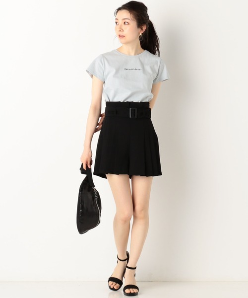archives(アルシーヴ)の「ロゴ刺繍チビTee(Tシャツ/カットソー・レディース・オフホワイト/ブラック/ブルー・MEDIUM)」の12枚目の写真
