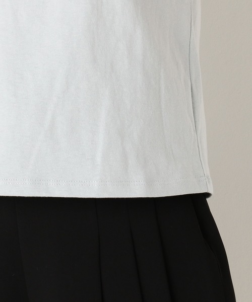 archives(アルシーヴ)の「ロゴ刺繍チビTee(Tシャツ/カットソー・レディース・オフホワイト/ブラック/ブルー・MEDIUM)」の9枚目の写真