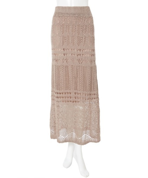 fifth（フィフス）の「クロシェレースロングスカート（スカート・レディース・モカ/ライトベージュ・MEDIUM）」の21枚目の写真