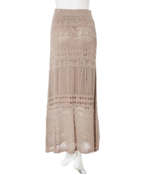 fifth（フィフス）の「クロシェレースロングスカート（スカート・レディース・モカ/ライトベージュ・MEDIUM）」の20枚目の写真