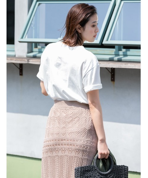 fifth（フィフス）の「クロシェレースロングスカート（スカート・レディース・モカ/ライトベージュ・MEDIUM）」の17枚目の写真