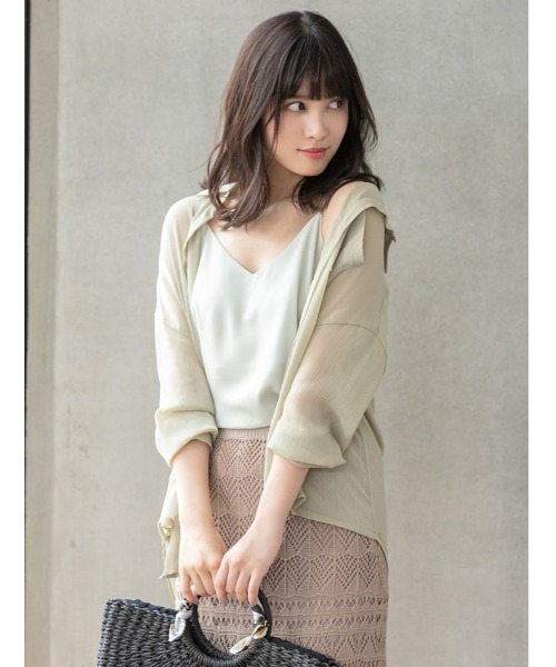 fifth（フィフス）の「クロシェレースロングスカート（スカート・レディース・モカ/ライトベージュ・MEDIUM）」の9枚目の写真