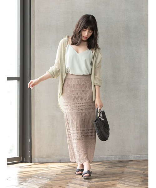 fifth（フィフス）の「クロシェレースロングスカート（スカート・レディース・モカ/ライトベージュ・MEDIUM）」の10枚目の写真