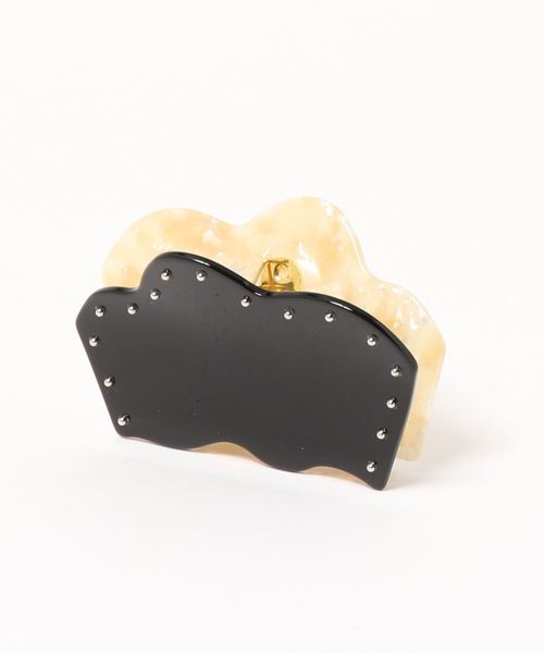 Casselini（キャセリーニ）の「Casselini（キャセリーニ）アクリルスタッズヘアクリップ（バレッタ/ヘアクリップ・レディース・アイボリー/ミント/ブラック・FREE）」の3枚目の写真