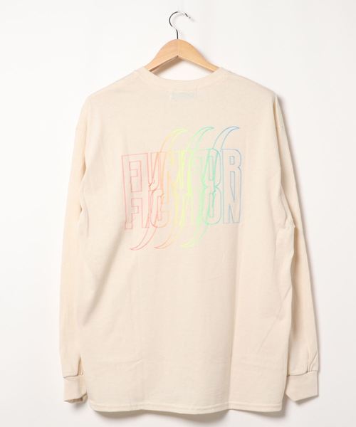 FUN/FOR/FICTION(ファンフォーフィクション)の「【W】【it】【FUN FOR FICTION】RAINBOW LS T(Tシャツ/カットソー・レディース・ナチュラル/チャコールグレー・FREE)」の4枚目の写真