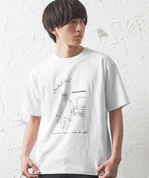 MinoriTY | 【2020春夏新作】チルタイムイラストTシャツ プリントTシャツ アート(Tシャツ/カットソー)