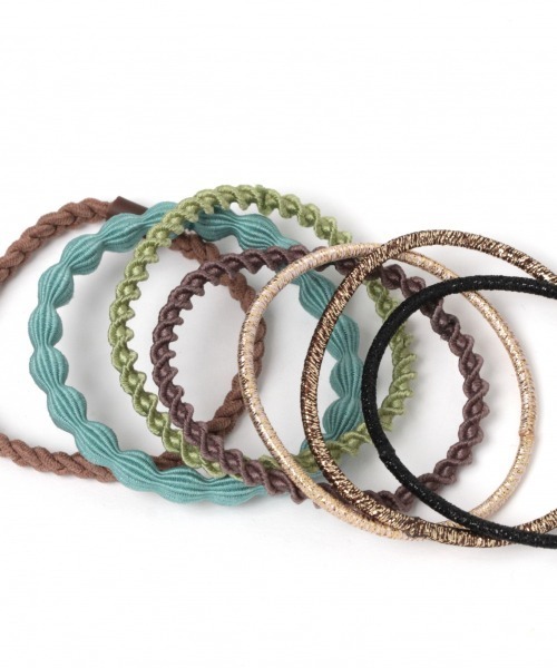 GLOBAL WORK（グローバルワーク）の「SETヘアゴム/892370（ヘアゴム・レディース・ベージュ/ブラウン/ライトグリーン/グリーン系その他3/グリーン/ダークブラウン/ライトグレー/グリーン系その他/ブラウン系その他6/ライトイエロー/ベージュ系その他3・FREE）」の20枚目の写真