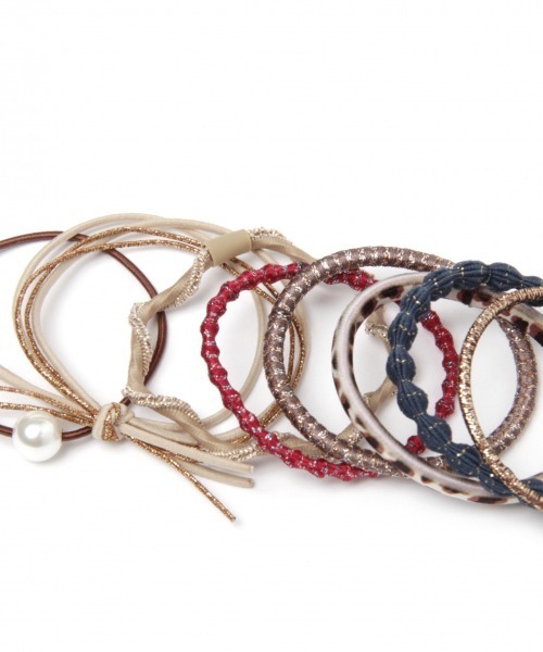 GLOBAL WORK（グローバルワーク）の「SETヘアゴム/892370（ヘアゴム・レディース・ベージュ/ブラウン/ライトグリーン/グリーン系その他3/グリーン/ダークブラウン/ライトグレー/グリーン系その他/ブラウン系その他6/ライトイエロー/ベージュ系その他3・FREE）」の12枚目の写真