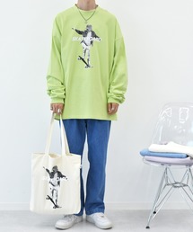 Perushu | OPEN限定　スケボープリントロンT×トートバッグセット(Tシャツ/カットソー)