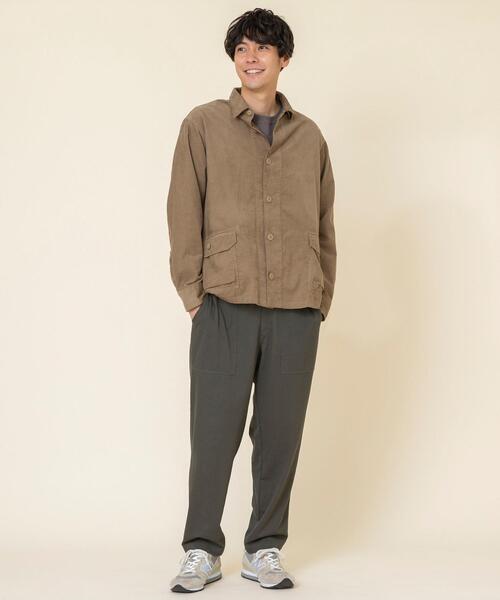 coen（コーエン）の「テキサスコットンコーデュロイCPOシャツ（ミリタリージャケット・メンズ・ブラウン/ネイビー・X-LARGE/LARGE/SMALL/MEDIUM）」の15枚目の写真