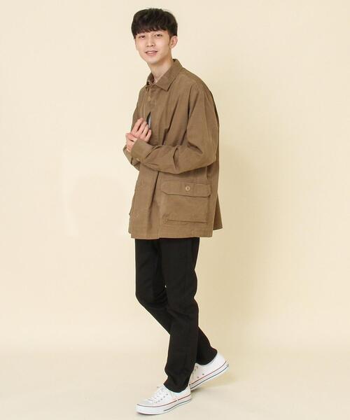 coen（コーエン）の「テキサスコットンコーデュロイCPOシャツ（ミリタリージャケット・メンズ・ブラウン/ネイビー・X-LARGE/LARGE/SMALL/MEDIUM）」の11枚目の写真