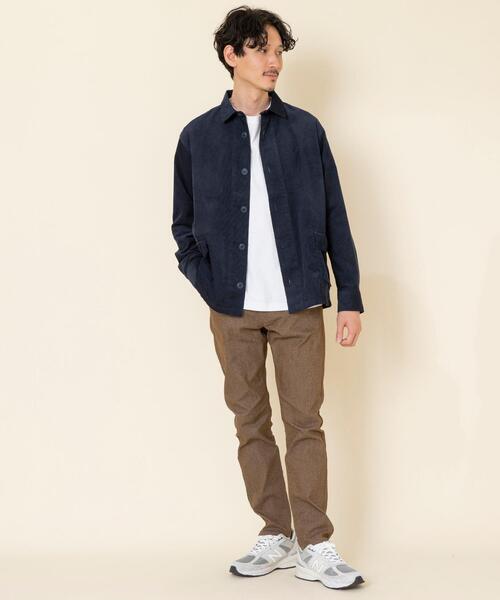 coen（コーエン）の「テキサスコットンコーデュロイCPOシャツ（ミリタリージャケット・メンズ・ブラウン/ネイビー・X-LARGE/LARGE/SMALL/MEDIUM）」の7枚目の写真
