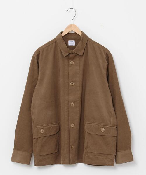 coen（コーエン）の「テキサスコットンコーデュロイCPOシャツ（ミリタリージャケット・メンズ・ブラウン/ネイビー・X-LARGE/LARGE/SMALL/MEDIUM）」の6枚目の写真