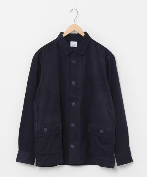 coen（コーエン）の「テキサスコットンコーデュロイCPOシャツ（ミリタリージャケット・メンズ・ブラウン/ネイビー・X-LARGE/LARGE/SMALL/MEDIUM）」の4枚目の写真