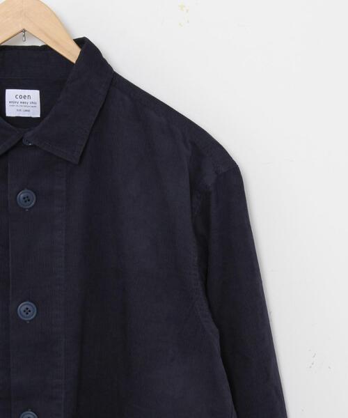 coen（コーエン）の「テキサスコットンコーデュロイCPOシャツ（ミリタリージャケット・メンズ・ブラウン/ネイビー・X-LARGE/LARGE/SMALL/MEDIUM）」の18枚目の写真