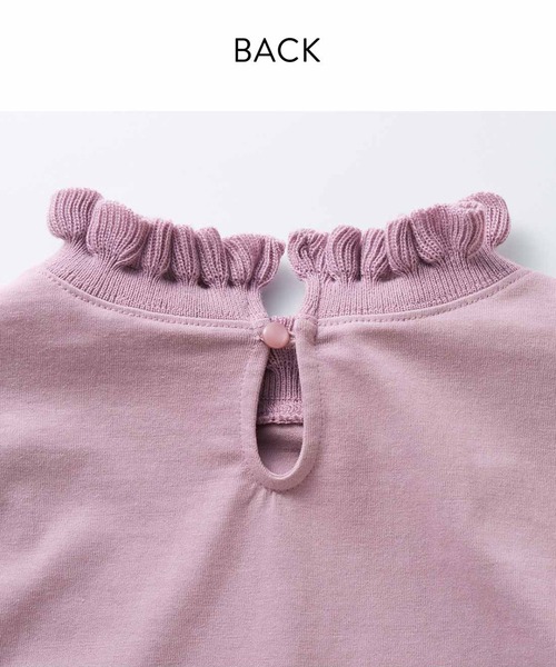 Live in comfort(リブインコンフォート)の「リブ イン コンフォート コーデが新鮮に華やぐ ニットフリルカットソートップス(Tシャツ/カットソー・レディース・ベージュ/ラベンダー/ホワイト/ブラック/杢グレー・MEDIUM/X-LARGE/SMALL/LARGE/XX-LARGE/XXX-LARGE)」の7枚目の写真