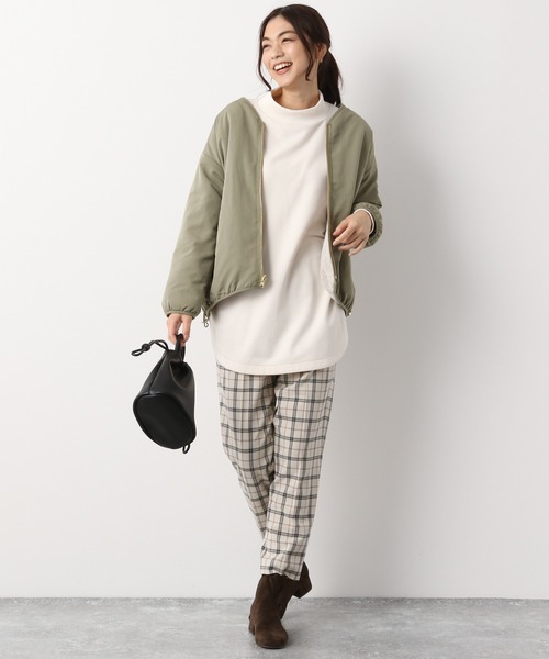 GLOBAL WORK(グローバルワーク)の「リバーシブルボアブルゾン/895355(ブルゾン・レディース・カーキ/ブラック・MEDIUM/LARGE)」の15枚目の写真