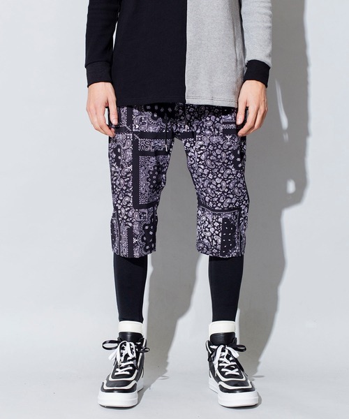 NO ID.(ノーアイディ)の「【NO ID.】Stretch Layered Sarrouel Cropped Pants / ストレッチ レイヤード サルエル クロップド パンツ(その他パンツ・メンズ・ブラック系その他/ブラック・1/3/2)」の3枚目の写真