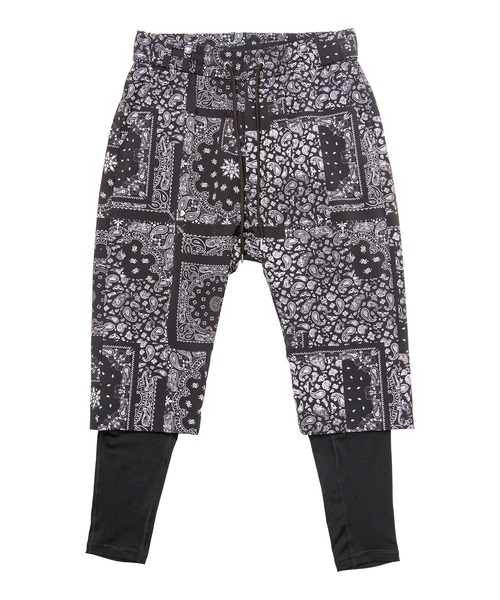 NO ID.(ノーアイディ)の「【NO ID.】Stretch Layered Sarrouel Cropped Pants / ストレッチ レイヤード サルエル クロップド パンツ(その他パンツ・メンズ・ブラック系その他/ブラック・1/3/2)」の5枚目の写真