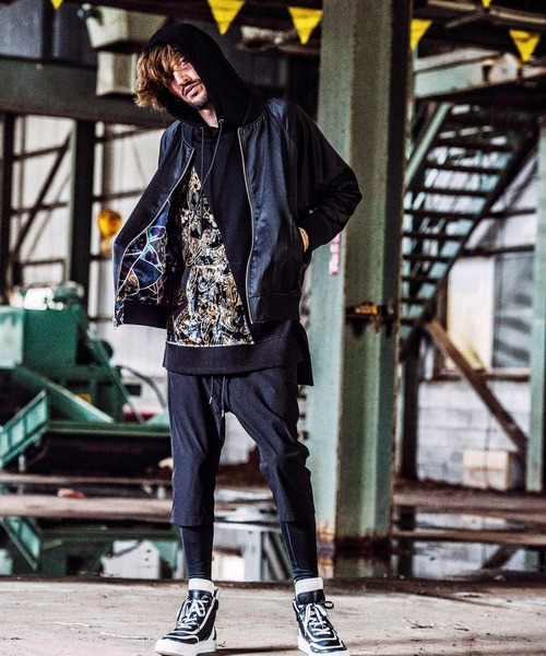 NO ID.(ノーアイディ)の「【NO ID.】Stretch Layered Sarrouel Cropped Pants / ストレッチ レイヤード サルエル クロップド パンツ(その他パンツ・メンズ・ブラック系その他/ブラック・1/3/2)」の12枚目の写真