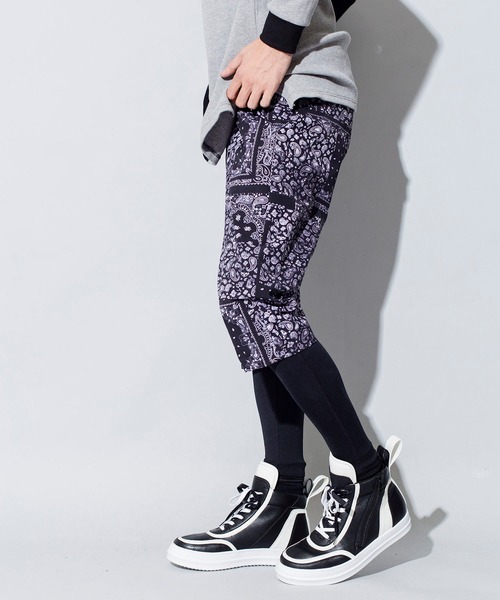 NO ID.(ノーアイディ)の「【NO ID.】Stretch Layered Sarrouel Cropped Pants / ストレッチ レイヤード サルエル クロップド パンツ(その他パンツ・メンズ・ブラック系その他/ブラック・1/3/2)」の16枚目の写真