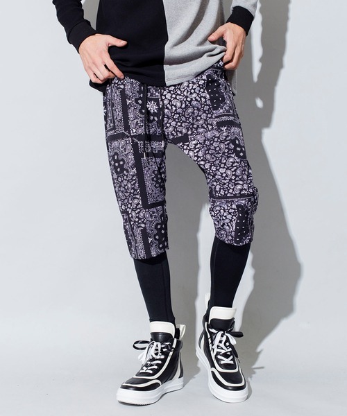 NO ID.(ノーアイディ)の「【NO ID.】Stretch Layered Sarrouel Cropped Pants / ストレッチ レイヤード サルエル クロップド パンツ(その他パンツ・メンズ・ブラック系その他/ブラック・1/3/2)」の19枚目の写真