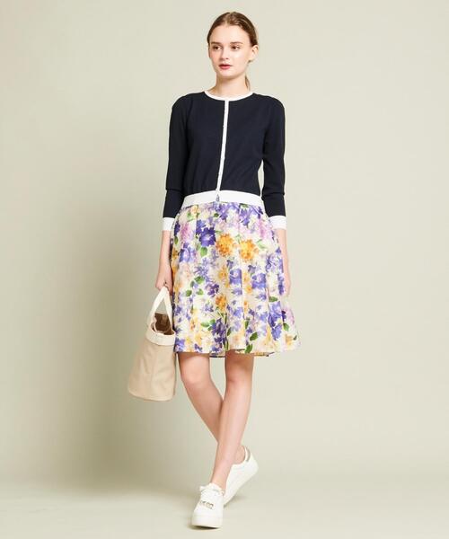 TOCCA(トッカ)の「【洗える!】ALSTROMERIA ニットドレス(ワンピース・レディース・ネイビー系1/ピンク系1・X-SMALL/MEDIUM)」の11枚目の写真