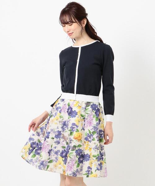 TOCCA(トッカ)の「【洗える!】ALSTROMERIA ニットドレス(ワンピース・レディース・ネイビー系1/ピンク系1・X-SMALL/MEDIUM)」の14枚目の写真