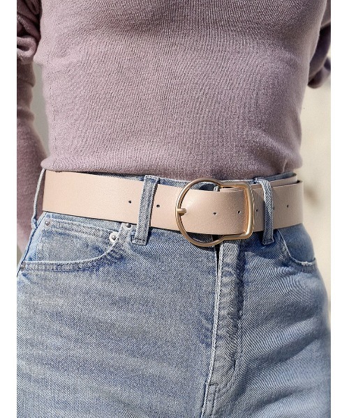 Darich(ダーリッチ)の「アクセントバックルベルト(ベルト・レディース・ブラック/ブラウン/アイボリー・FREE)」の2枚目の写真