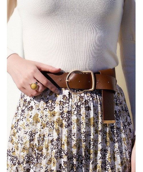 Darich(ダーリッチ)の「アクセントバックルベルト(ベルト・レディース・ブラック/ブラウン/アイボリー・FREE)」の5枚目の写真