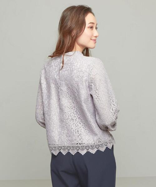 closet story（クローゼットストーリー）の「＜closet story＞ ラッセル キカLACE ブラウス（シャツ/ブラウス・レディース・ライトグレー/ネイビー/ライトピンク・FREE）」の7枚目の写真