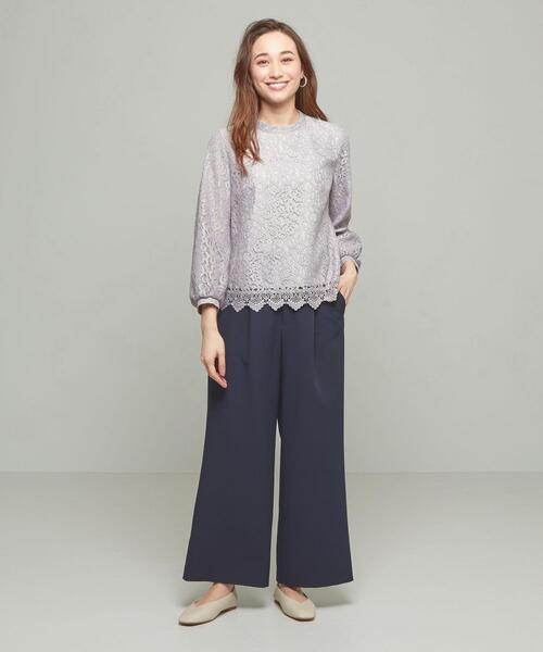 closet story（クローゼットストーリー）の「＜closet story＞ ラッセル キカLACE ブラウス（シャツ/ブラウス・レディース・ライトグレー/ネイビー/ライトピンク・FREE）」の17枚目の写真