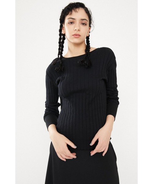 ワイドテレコバックオープントップス ニット セーター Herin Cye ヘリンドットサイ のファッション通販 Zozotown