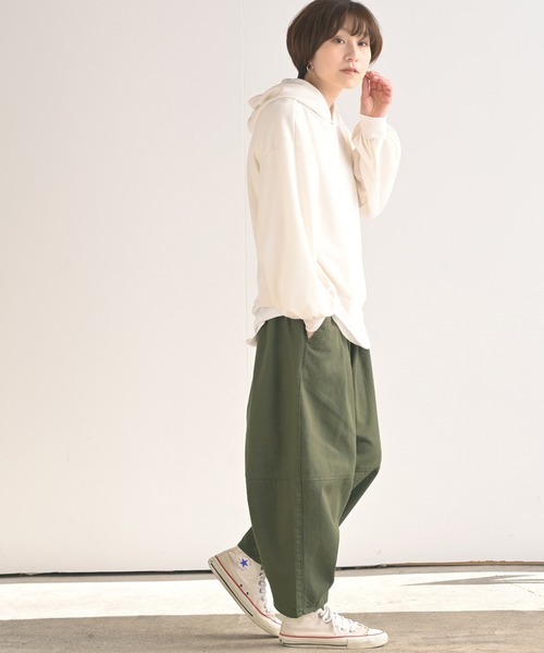 rps（アールピーエス）の「コットンツイルエッグパンツ（その他パンツ・レディース・カーキ/ブラック/ベージュ/ライトベージュ/ライトカーキ/アイボリー・M/フリー）」の13枚目の写真